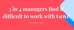 Наткнулся на забавное исследование - GenZers. Попытка отцифровать отношение руководителей к "молодым" подчинённым - поколение Z (рожденные с 1997 по 2012 год).
Если коротко: image preview